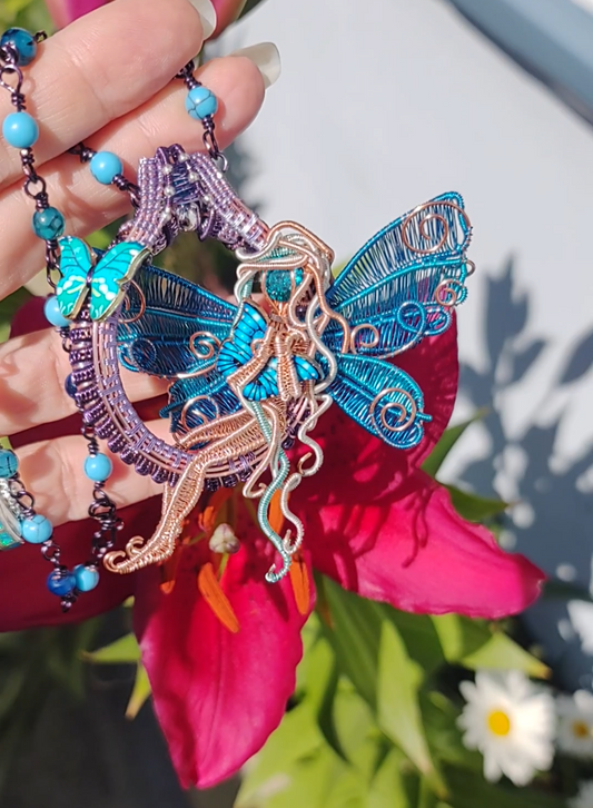 Blue butterfly 🦋 fairy decor